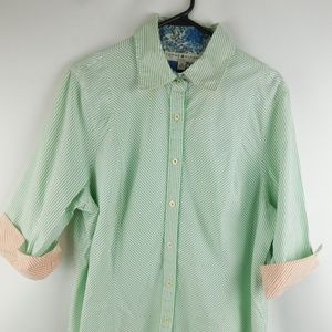 Tommy Hilfiger Women's Striped Button Down Shirt